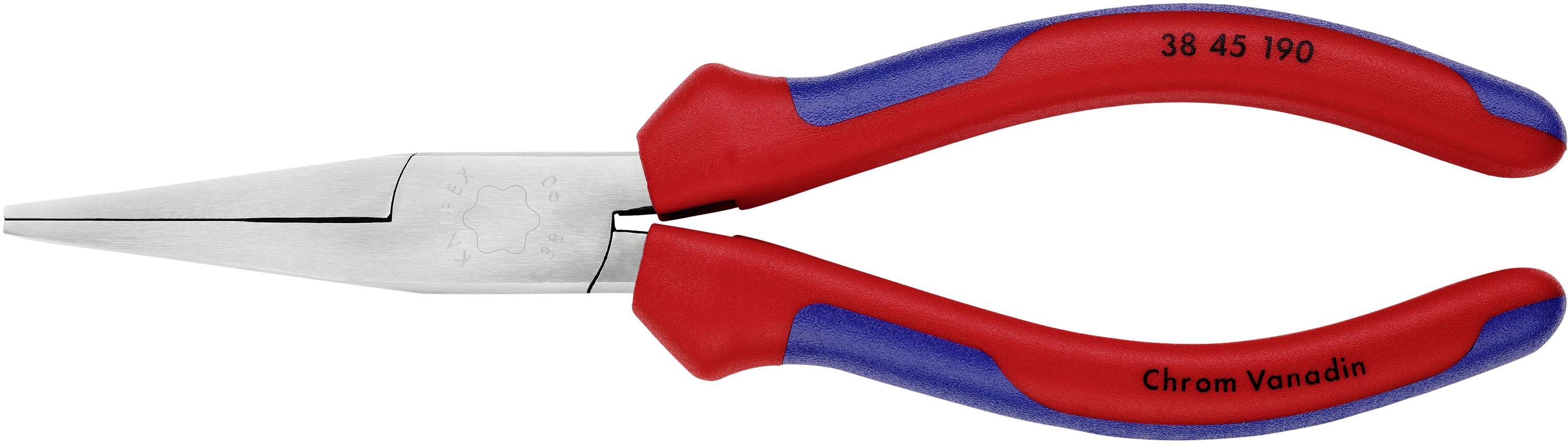 Pinza a becchi lunghi Dritti Elettronica e meccanica di precisione 190 mm Knipex 38 45 190