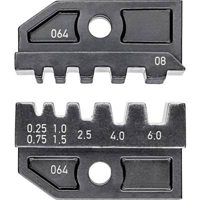 Due parti metalliche nere con denti e misure incise come '0.25', '1.0', '2.5'. La parte superiore e inferiore mostrano diversi tipi di dentatura.
