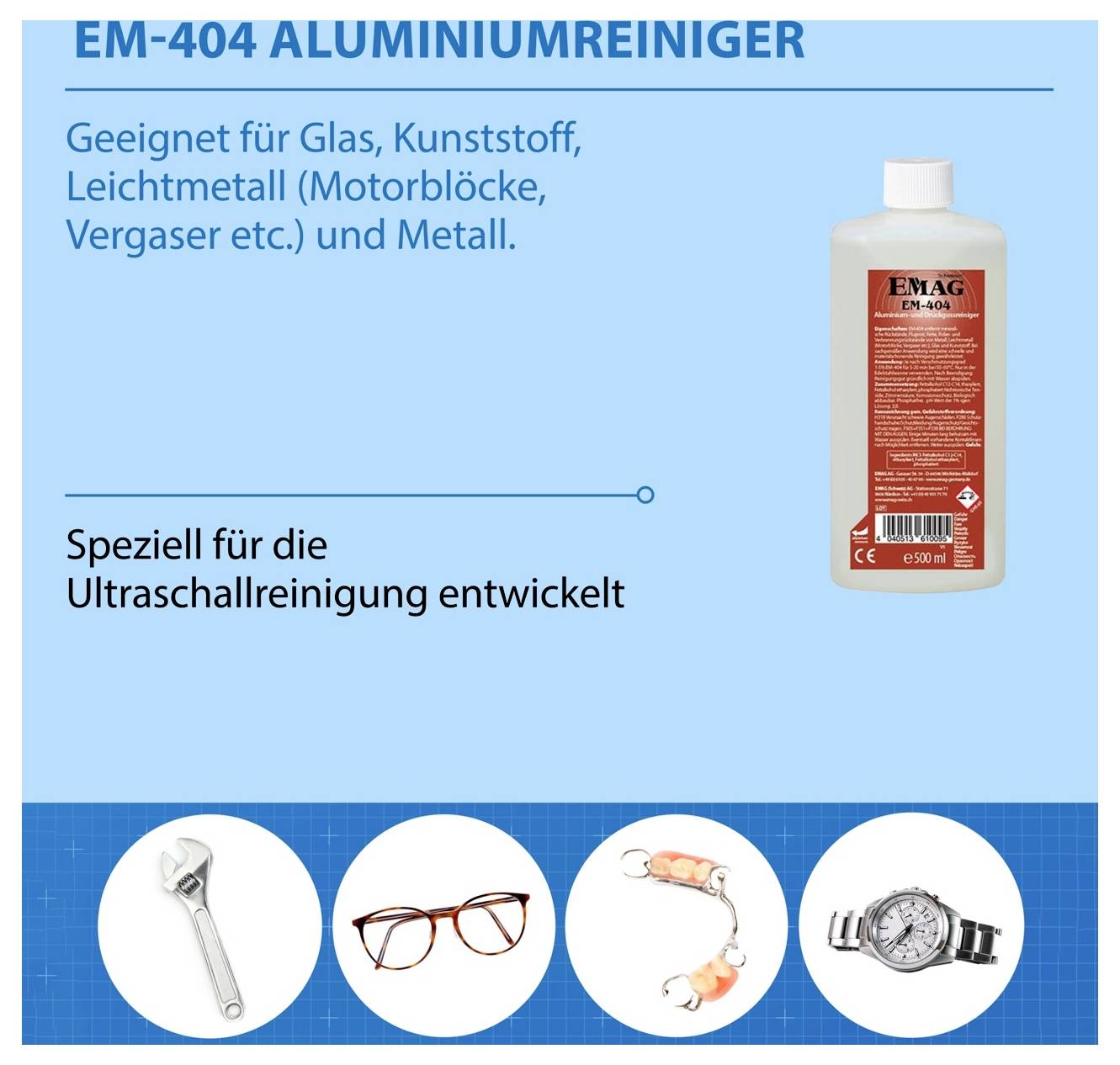 Emag EM-404 Concentrato detergente residui minerali 500 ml-2