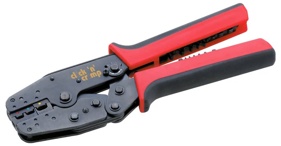 Cimco click 'n' crimp 106000 Kit di pinze a pressare 4 parti Capocorda isolato, Capocorda non isolato, Boccola 0.5 fino -1