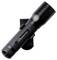 Torcia LED nera con superficie impugnatura strutturata.