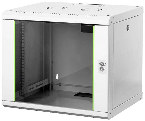 Digitus DN-19 09-U Armadio rack da parete 19" (L x A x P) 600 x 509 x 450 mm 9 U Grigio (RAL 7035)