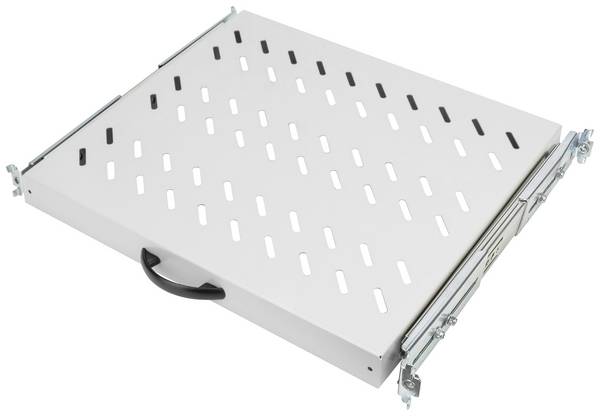 Digitus DN-19 TRAY-2-600 19 pollici Ripiano porta apparecchi per armadio rack 1 U Espandibile Adatto per profondità armadio: 600 mm Grigio