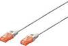Digitus DK-1614-100/WH RJ45 Cavo di rete, cavo patch CAT 6 U/UTP 10.00 m Bianco Privo di alogeni, con protezione 1 pz.