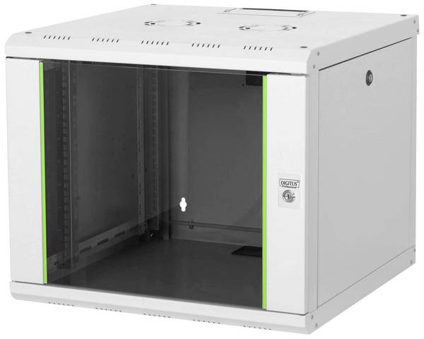 Digitus DN-19 09U-6/6 Armadio rack da parete 19" (L x A x P) 600 x 509 x 600 mm 9 U Grigio (RAL 7035)