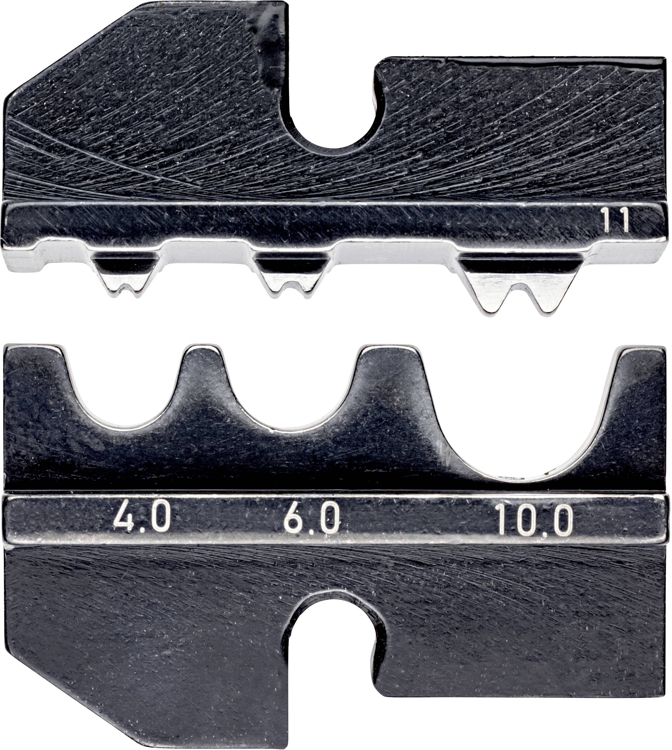 Knipex 97 49 11 Matrice di crimpaggio Connettore a crimpare non isolato, Connettore a crimpare non isolato, Connettore non isolato, Connettore a pressione non isolato 4 fino a 10 mm² Adatto per marchio (Pinze) Knipex 97 43 200, 97 43 E, 97 43 E AUS, 97 43 E UK, 97 43 E US