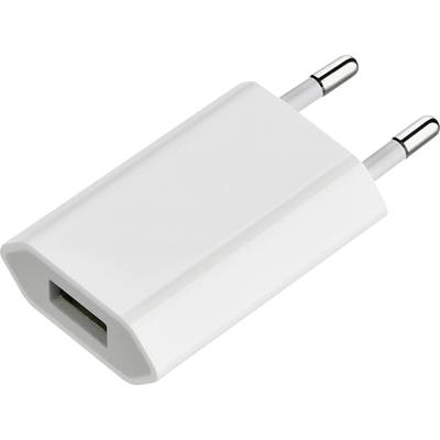 Apple 5W USB Power Adapter Adattatore per ricarica Adatto a tipi di apparecchi Apple: iPhone, iPod MD813ZM/A (B)