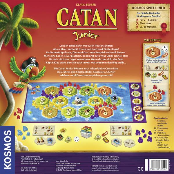 Kit esperimenti e pacchetti di apprendimento - Kosmos 697495 Die Siedler von Catan Junior Gioco per famiglia da 6 anni - Kit esperimenti e pacchetti di apprendimento - Kosmos 697495 Die Siedler von Catan Junior Gioco per famiglia da 6 anni -