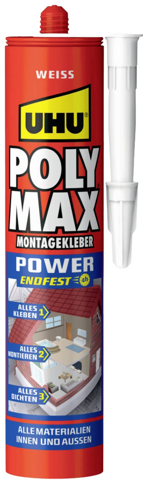 UHU Poly Max® Power Weiss Adesivi e sigillanti  47820 425 g
