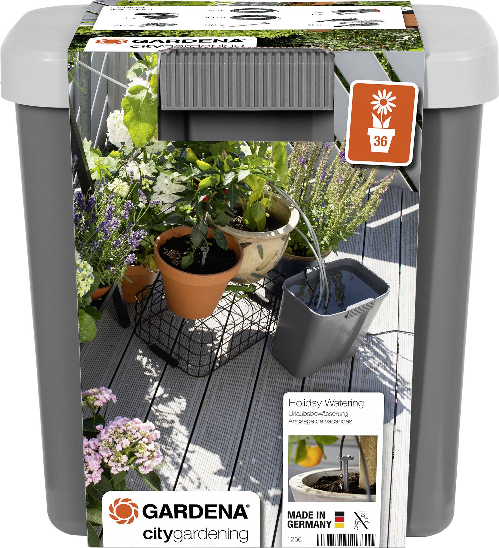 GARDENA 01266-20 Kit innaffiatura per vacanze "idrokit"