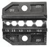 Rennsteig Werkzeuge "Rennsteig Werkzeuge" 624 031 3 0 Matrice di crimpaggio Capocorda non isolato, Connettore non isolato 1.5 fino a 10 mm² Adatto per marchio (Pinze) Rennsteig Werkzeuge PEW 12