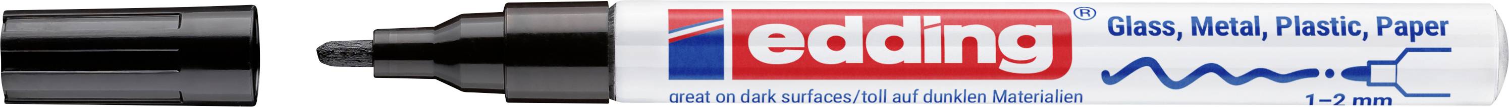 Edding 751 4-751-9-001 Marcatore a vernice Nero 1 mm, 2 mm