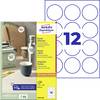 Avery-Zweckform L3416-100 Etichetta universale Ø 60 mm Carta Bianco 1200 pz. A tenuta permanente Stampante a getto d'inchiostro, Stampante laser, Stampante laser a colori, Fotocopiatrice, Stampante a colori, Dicitura a mano