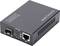 Un convertitore multimediale nero con il marchio 'DIGITUS'. Dispone di porte di connessione per fibra ottica (a sinistra) e Ethernet (a destra).