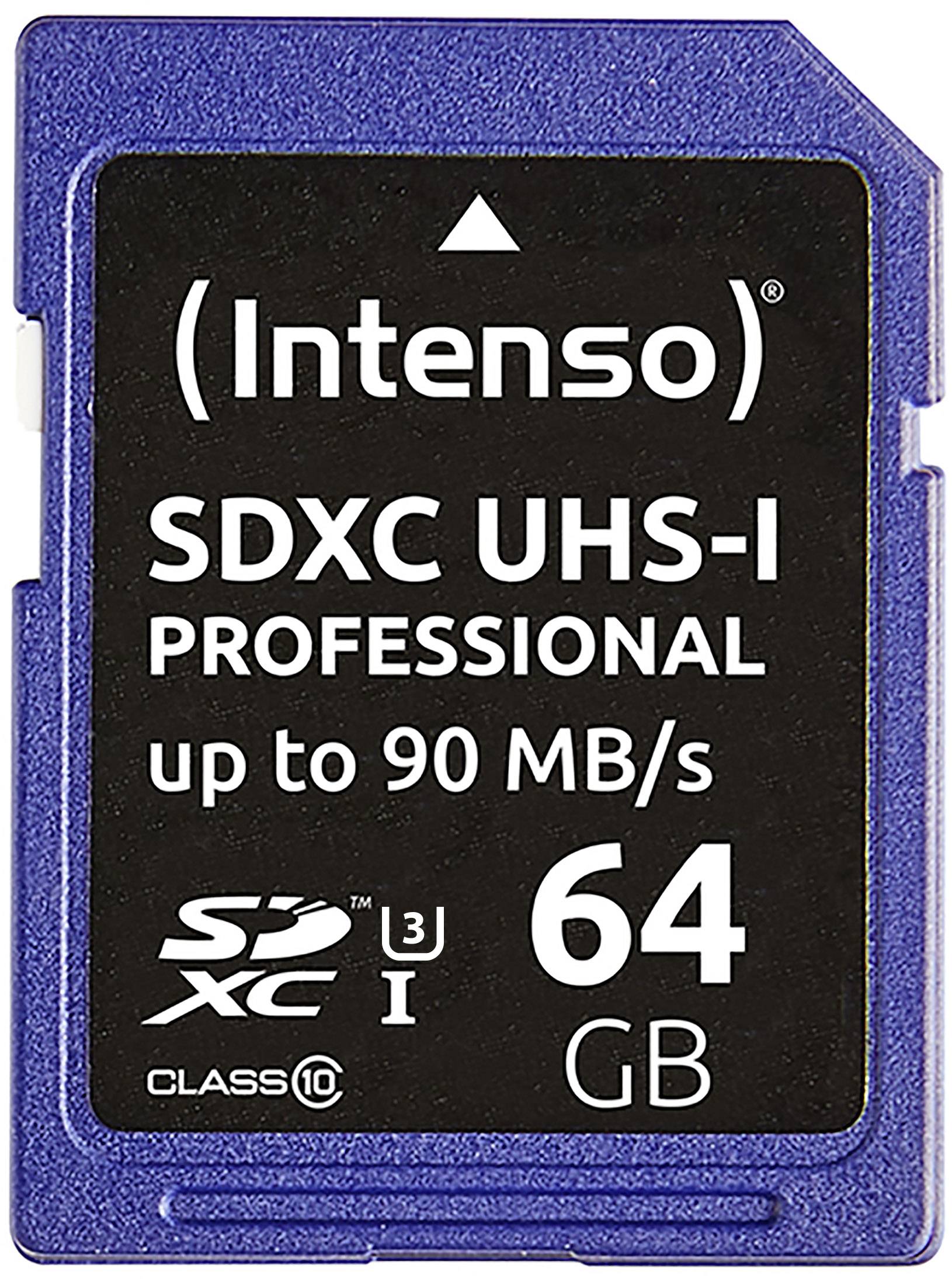 Intenso Professional Scheda SDXC 64 GB Class 10, UHS-I