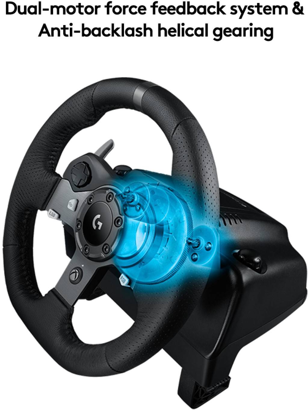 Logitech Gaming G920 Driving Force Racing Wheel Volante PC, Xbox One Nero-9