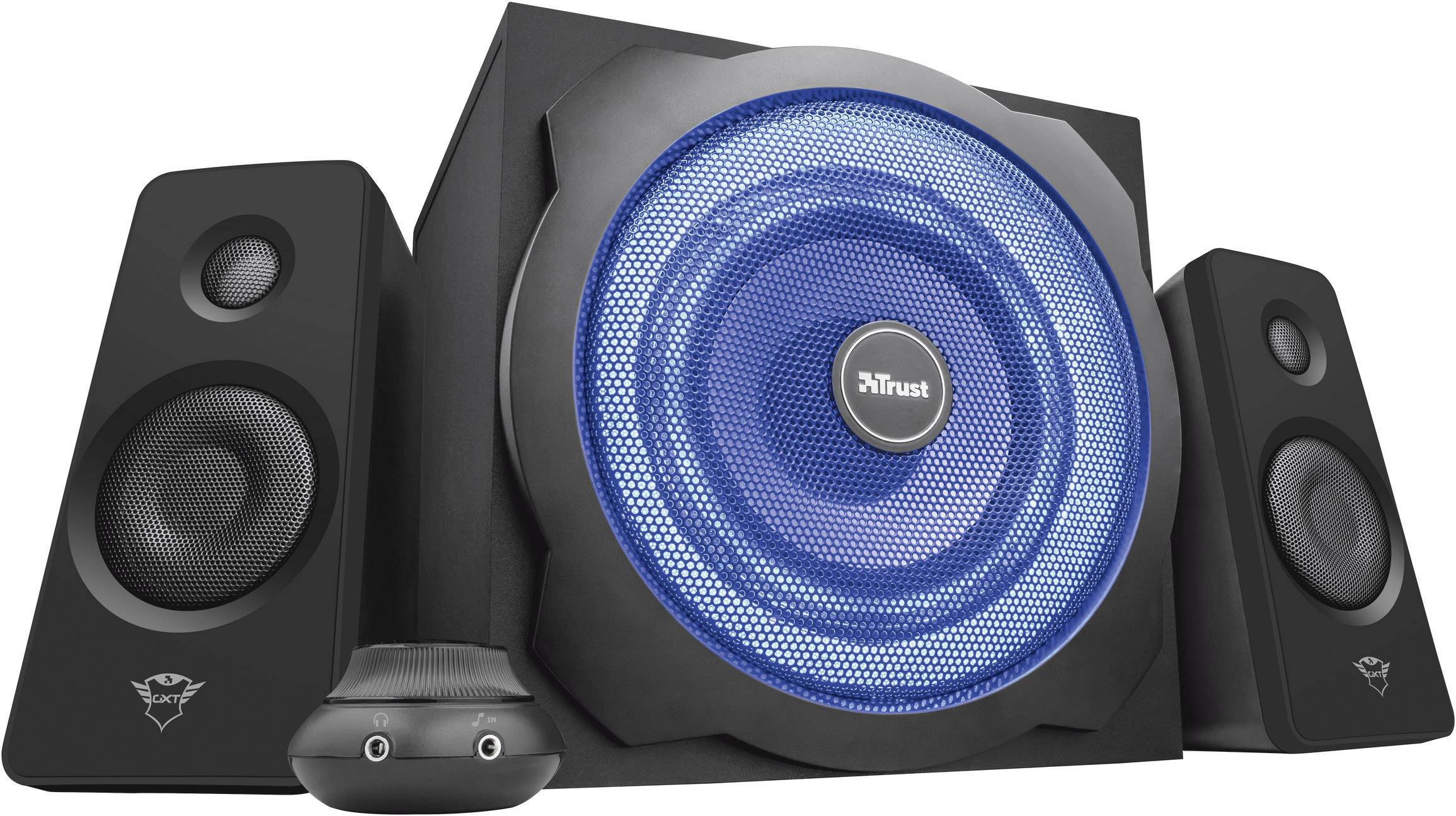 Trust GXT 628 2.1 Tytan LED 2.1 Altoparlante per PC Cablato 120 W Nero, Blu-7
