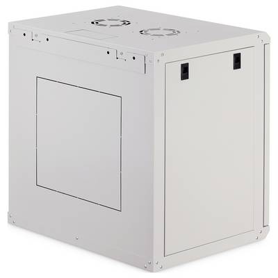 Una semplice scatola di ventilazione metallica con due ventole rotonde sulla parte superiore e chiusure a scatto sul davanti.