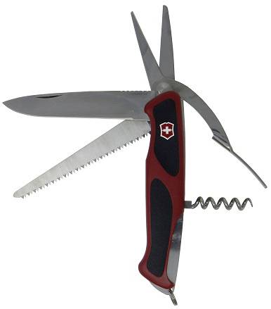 Victorinox RangerGrip 71 0.9713.C Coltellino svizzero Numero funzioni 7 Nero, Rosso
