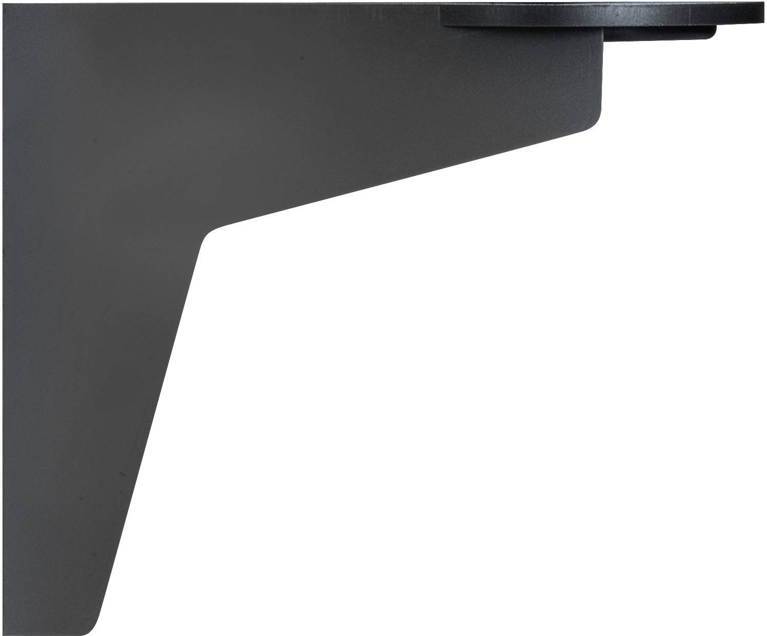 Una figura geometrica nera a forma di angolo L su sfondo bianco.