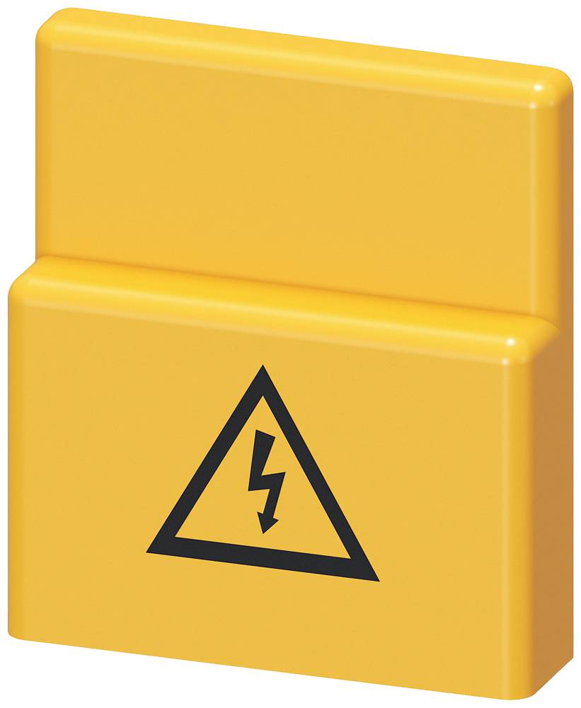 Cartello di avvertimento giallo con simbolo di un fulmine nero che avverte del pericolo elettrico.