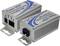 Due estensori Ethernet-su-UTP-IP color argento con scritta blu 'Easy UTP' e numero di modello 'CA-6400-TWP'.