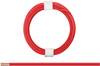 Donau Elektronik 114-00 Cavo per cablaggi 2 x 0.08 mm² Rosso 5 m