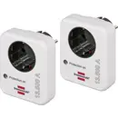 Brennenstuhl 1506980 Presa intermedia con protezione da sovratensioni Kit da 2 Bianco