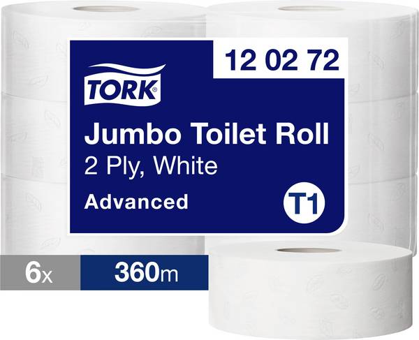 TORK toilette Jumbo 120272 Bianco Numero di livelli: 4 Foglio  6 pz.