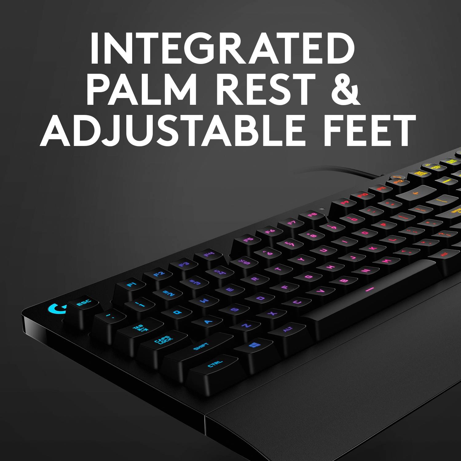 Logitech Logitech Prodigy G213 - Tastatur - hintergrundbeleuchtet USB Tastiera da gioco Tedesco, QWERTZ Multicolore Illu-12