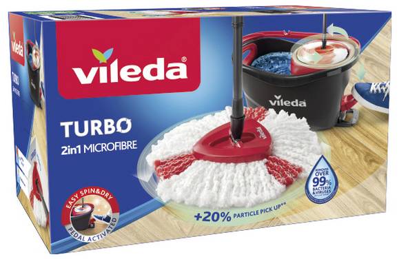 Mocio Vileda Easy Wring & Clean kit completo con testina pulente e manico