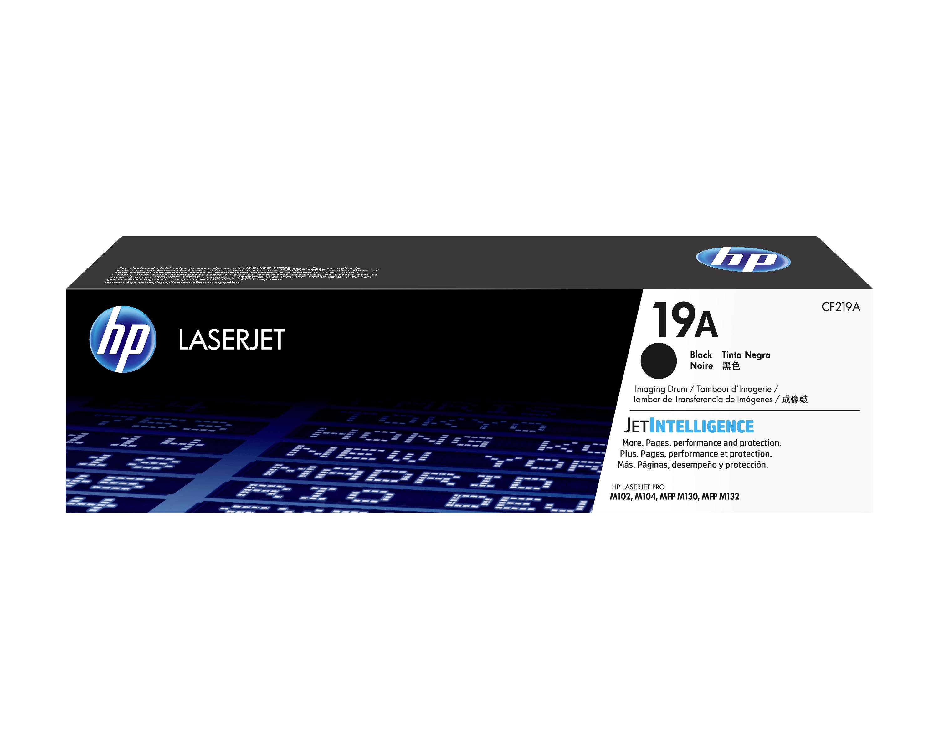 Scatola cartuccia toner nero HP LaserJet 19A, modello CF219A, per stampanti HP LaserJet