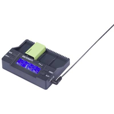 Dispositivo elettronico per la misurazione di componenti con uno schermo che mostra informazioni di test. Un componente verde è attualmente in fase di test.