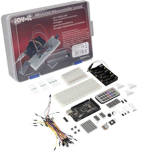 Pacchetti di apprendimento elettrici ed elettronici - Joy-it ard-set01 Arduino Mega2560 Elektronikset Pacchetto di apprendimento - Pacchetti di apprendimento elettrici ed elettronici - Joy-it ard-set01 Arduino Mega2560 Elektronikset Pacchetto di apprendimento -