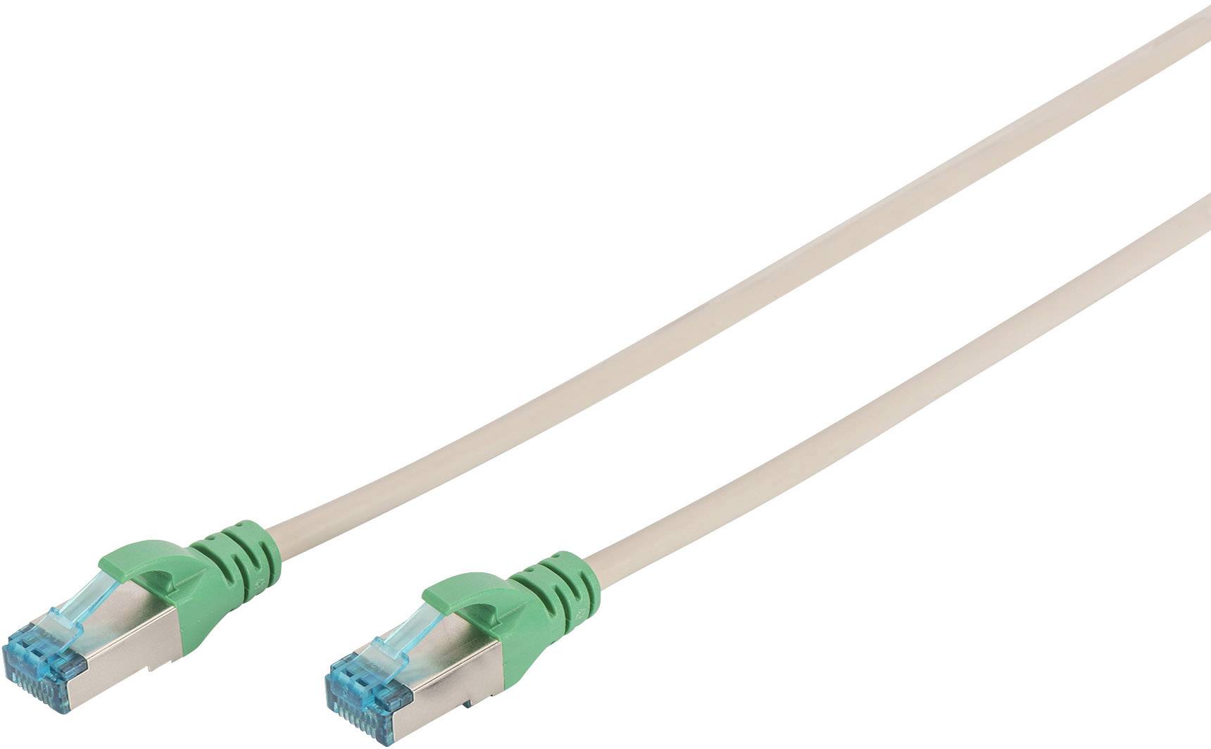Digitus RJ45 (incrociato) Rete Cavo CAT 5e F/UTP 1.00 m Grigio coppie intrecciate-0