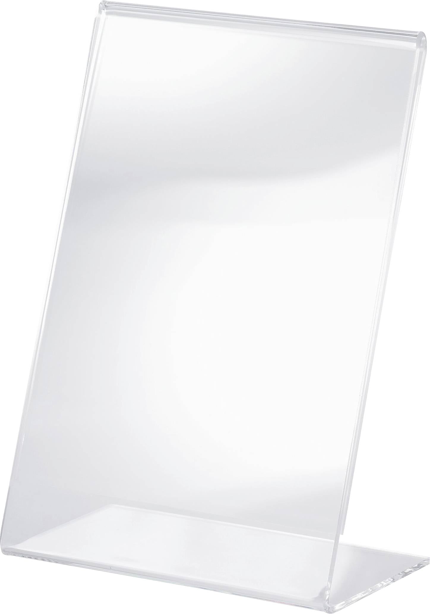 Sigel TA214 TA214 Espositore da tavolo a forma di L adatto per formato carta: DIN A6 Trasparente 1 pz.