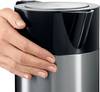 Bosch Haushalt TWK7203 Bollitore acciaio inox, Nero Capacità effettiva: 1.7 l