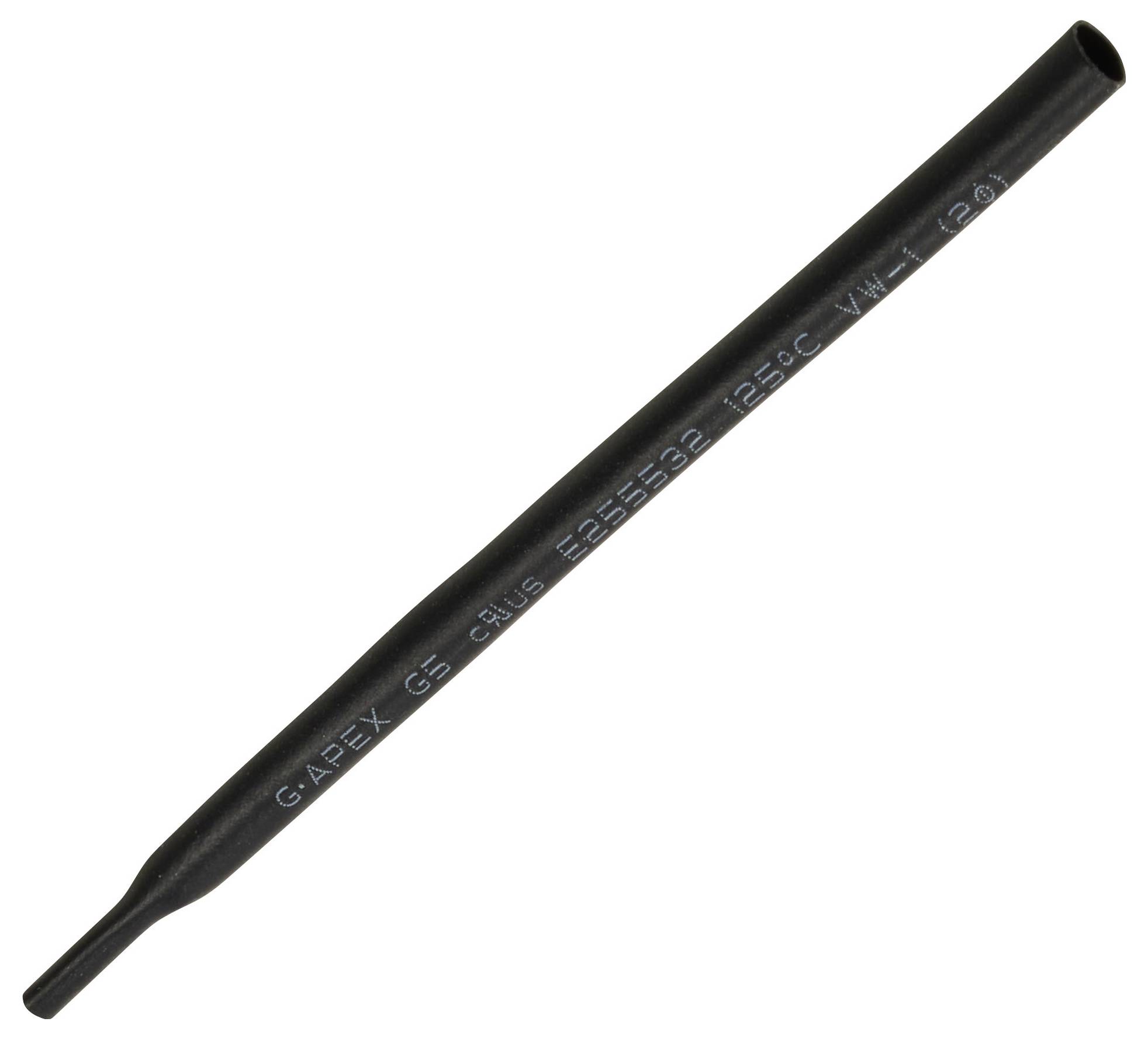 TRU COMPONENTS 1565142 Termoretraibile senza colla Nero 2 mm 1 mm Restringimento:2:1 15 m-1