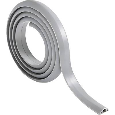 Una striscia arrotolata di materiale di sigillatura grigio, probabilmente utilizzato per l'impermeabilizzazione di porte o finestre, che mostra il suo design flessibile e resistente.