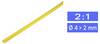 TRU COMPONENTS 1225468 Termoretraibile senza colla Giallo 4.50 mm 2 mm Restringimento:2:1 Merce a metro