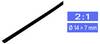 TRU COMPONENTS 1225508 Termoretraibile senza colla Nero 14.70 mm 7 mm Restringimento:2:1 Merce a metro