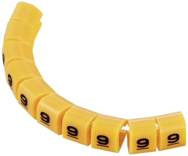 <br> TRU COMPONENTS<br> TC-MB1/9203<br> Clip segnafili<br> Legenda (segnacavi) 9<br> Intervallo diametro esterno 3 fino a 3.60 mm<br>