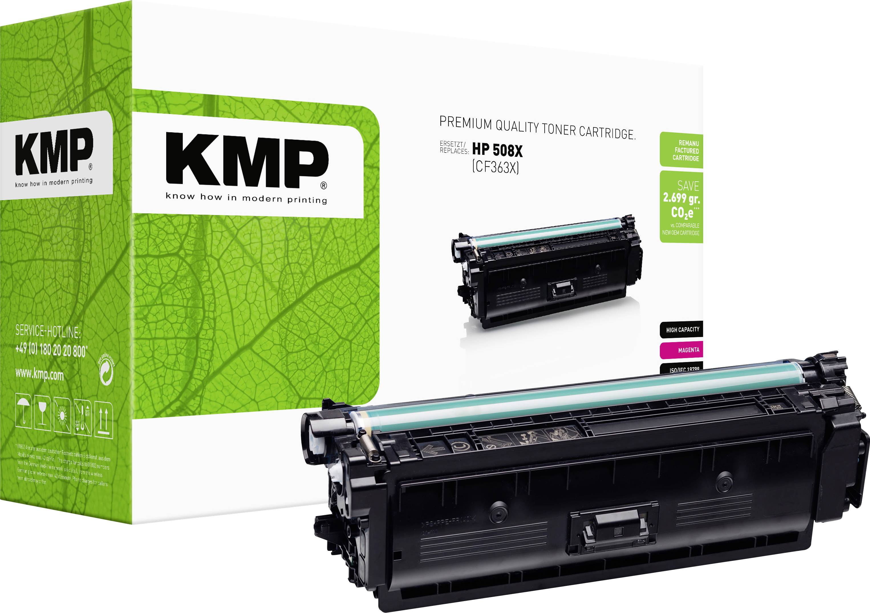 KMP Toner sostituisce HP 508X, CF363X Compatibile Magenta 9500 pagine H-T223MX 2537,3006