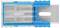 Un coltello di sicurezza con impugnatura blu e parte della lama in argento visibile, contrassegnato con 'NO. 92'.