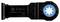 Lama Bosch Starlock Plus, Modello PAIZ 32 AT MetalMax, per taglio metalli. Design nero con marcatura metallica blu.