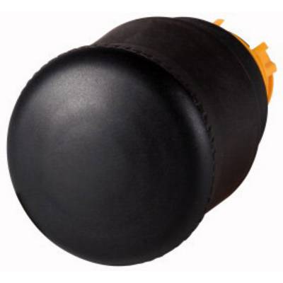 Interruttore di comando nero, rotondo, con base arancione, adatto per applicazioni industriali.