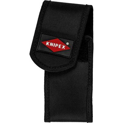 Borsa porta attrezzi nera con logo 'Knipex' rosso sulla patta, adatta per conservare pinze e altri utensili manuali.