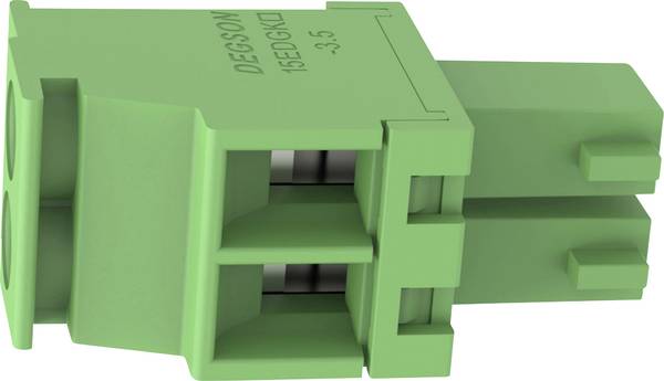 Morsettiera per cavo Degson 15EDGKA Totale poli 2 Passo: 3.50 mm 15EDGKA-3.5-02P-14-100AH-1 1 pz.