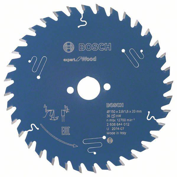 Bosch Accessories Expert for Wood 2608644012 Lama circolare 150 x 20 x 1.6 mm Numero di denti: 36 1 pz.