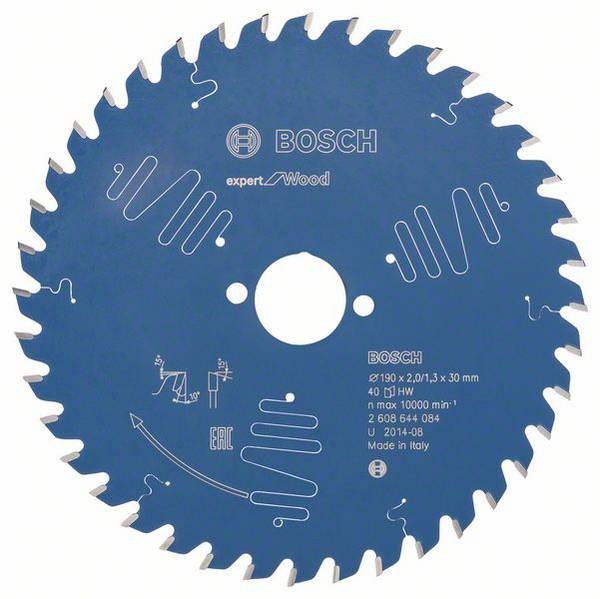 Bosch Accessories Expert for Wood 2608644084 Lama circolare 190 x 30 x 1.3 mm Numero di denti: 40 1 pz.